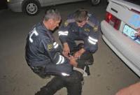 Пьяного водителя в Петергофе ловили со стрельбой