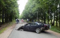 BMW протаранил дерево в Калужской области, двое погибли