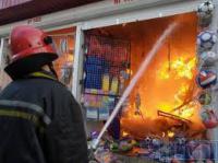 На центральном рынке в Астрахани произошел большой пожар